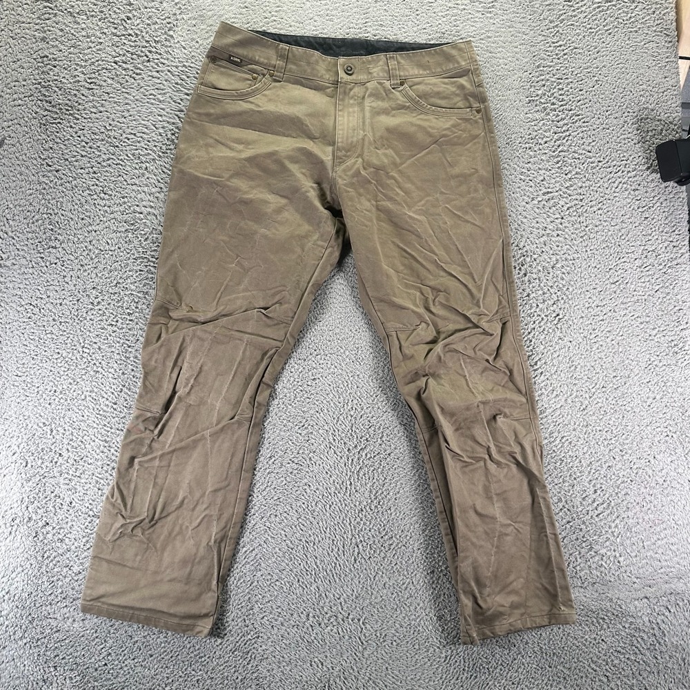 VTG Kuhl Rydr Patina Dye Pant Men's 36x32 Brown Cotton Khakis Utility Workwear